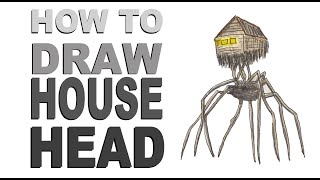 How to draw House Head Trevor Henderson [upl. by Hsot]