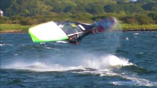 Nick van Ingen sunset windsurfing freestyle session 2018 [upl. by Arod]