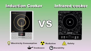 Induction vs Infrared cooker  Difference between Infrared and Induction cooker in detail [upl. by Llehsor]