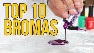 TOP 10 BROMAS 2017  Bromas para hacer a tus amigos Recopilación [upl. by Eniarol]