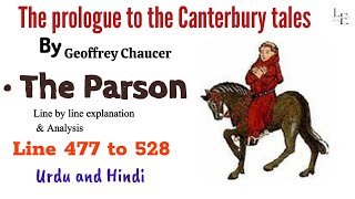 The Parson in Chaucers Canterbury Tales lines 477 to 528 Explained step by step [upl. by Ahsimaj]