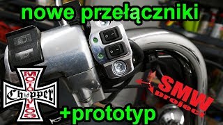 Przełączniki motocyklowe chopper  cruiser ✠  Nowa instalacja elektryczna ⚡ [upl. by Heyman124]