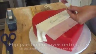 Heart Shaped Cake Tutorial [upl. by Kirat120]