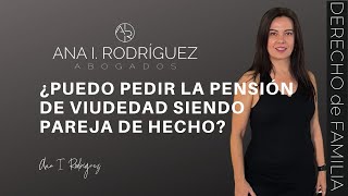 Reconocimiento de la pensión de viudedad a las parejas de hecho [upl. by Karlis]