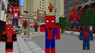 SpiderMan Mod Legends Minecraft Mod Sum 60 Suit Showcase [upl. by Kelbee]