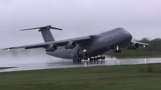 Amazing C5 Galaxy Screaming Takeoff [upl. by Hamer90]