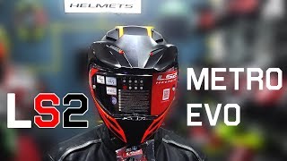 LS2 Metro Evo Helmet Unboxing and Features  I bought one [upl. by Ayotahs]