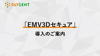 EMV3Dセキュア導入のご案内 PAYGENT（ペイジェント） [upl. by Artur]