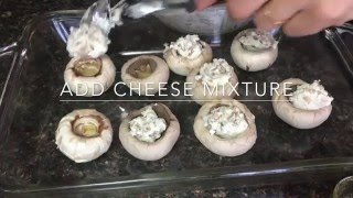 Day 93  Goat Cheese Stuffed Cremini Mushrooms [upl. by Enyamart]