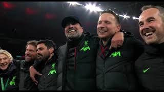 Jurgen Klopp amazing Celebration after winning Carabao Cup thrilling final [upl. by Lashoh]