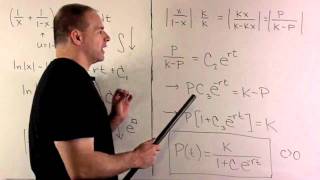 The Logistic Function 1 Solving The ODE [upl. by Aritak]