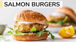 SALMON BURGER  easy canned salmon recipe [upl. by Rasure672]