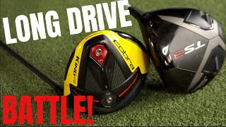 COBRA F9 SPEEDBACK vs TITLEIST TS3  LONG DRIVE BATTLE [upl. by Hazeghi]