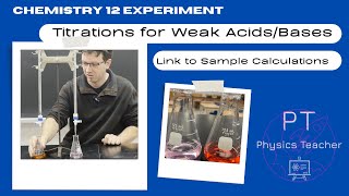 Grade 12 Chemistry Lab  Titrations of Weak Acids and Bases [upl. by Favianus24]