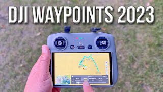 DJI Waypoints Tutorial 2023  4 Methods to Use for Epic Drone Videos [upl. by Ellswerth]