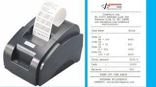 invoice bill receipt design and printing system  change billinvoice using dynamic data in java [upl. by Koorb]