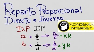 Como calcular Reparto Proporcional Directo e Inverso simultáneo [upl. by Tivad899]