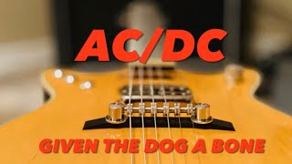 ACDC Givin the Dog a Bone Malcolm Young Guitar Lesson [upl. by Eli743]