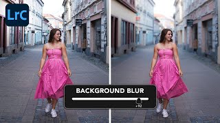 How To Blur A Background In Lightroom Realistically [upl. by Aketal]