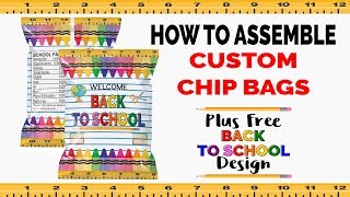 How to Make a Chip Bag  How to Assemble Chip Bags  Chip Bag Tutorial [upl. by Ogren52]