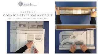 Traceable Designer Multi Style Cornice Valance KitUnboxing valance nosew patterns homedecor [upl. by Hairahcaz]