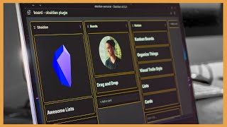 Obsidian  How To Create Visual Boards Easily  Kanban Boards Plugin [upl. by Ydoj]