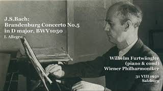 JSBachBrandenburg Concerto No5  Furtwangler amp VPO 1950 [upl. by Armahs817]