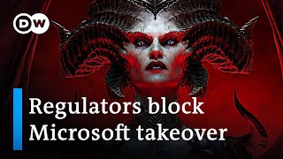 Microsofts 75billion acquisition of Activision Blizzard put under antitrust review  DW News [upl. by Navy]