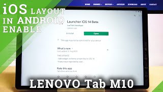 How to Download iOS Launcher on LENOVO Tab M10 – Install Apple Layout [upl. by Ahseikal]