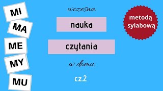 Nauka czytania sylabowego  sylaby z literą M część 2 [upl. by Mychal408]