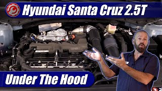 20222024 Hyundai Santa Cruz 25 Turbo Engine Explained [upl. by Irmine]