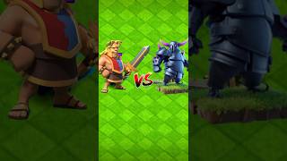 Barbarian King Vs Pekka in Clash of clans shorts clashofclans [upl. by Ynnatirb]