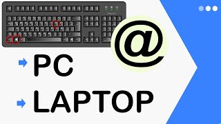 COMO PONER EL ARROBA EN CUALQUIER TECLADO PC Y LAPTOP 2020 [upl. by Tisdale]