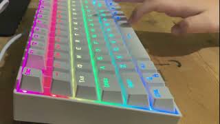 Redragon k552 blue switches sound test [upl. by Atikaj]