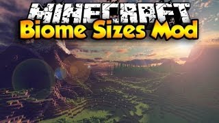 Minecraft  12 New Biome Sizes Mod [upl. by Topper]