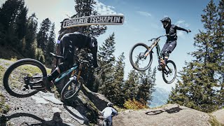 NEW Track in the Bikepark Brandnertal  FIRST Ride [upl. by Solorac]