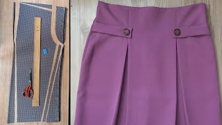 Cut and sew pants  skirt Easy way for beginners [upl. by Odoric]