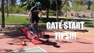 BMX RACE  Gate start tips for advanced riders [upl. by Naihs922]