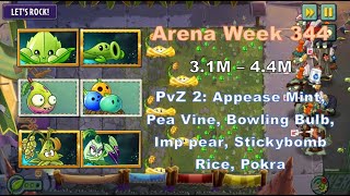 PvZ2 Arena Week 344  Shine Vine Tournament  Using Low Level Plants 31M – 44M – Gameplay [upl. by Adnim66]