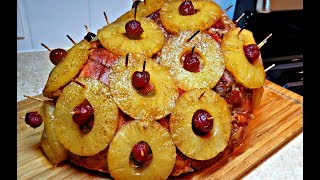 Pineapple Ham Recipe  How To Bake A Ham  The Best Holiday Ham Recipe [upl. by Olegnaid930]