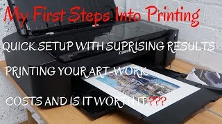 New Printer Canon Pixma IP8750 SetUp Total Cost  PRINTING ARTWORK Will I Get My Money Back [upl. by Kerstin]