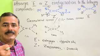 E amp Z Notation  A to Z Chemistry  Nomenclature  Configuration  EZ isomerism stereoisomerism [upl. by Daphie]