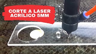 CORTE A LASER ACRÍLICO 5mm [upl. by Akimak]