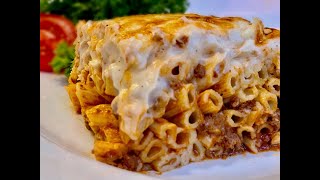 How to make pasta with bechamel sauce bechamel sauce recipe  Pastitsio Recipe [upl. by Annahsirhc]