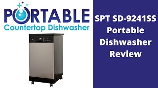 SPT SD 9241SS 18 Portable Dishwasher  SPT SD 9241SS Review [upl. by Nesnej804]