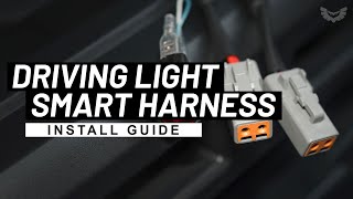 How to wire LED light Bar or Driving Lights to High Beam STEDI Smart Harness [upl. by Ross]