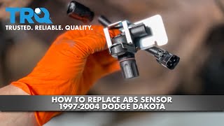 How to Replace ABS Sensor 19972004 Dodge Dakota [upl. by Cynth]