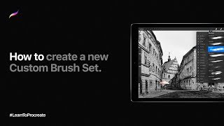 How to create a new Custom Brush Set in Procreate [upl. by Auqinu308]