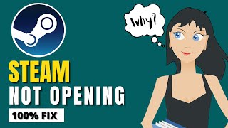 2023 FIX Steam Not Opening on Windows 11amp10  Fix in 1 Minute [upl. by Ahsiugal]