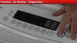 LG WT1001CW Washer  Diagnostics [upl. by Leiuqeze]